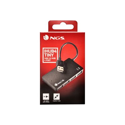 NGS iHub4 TINY - Hub - 4 x USB 2.0