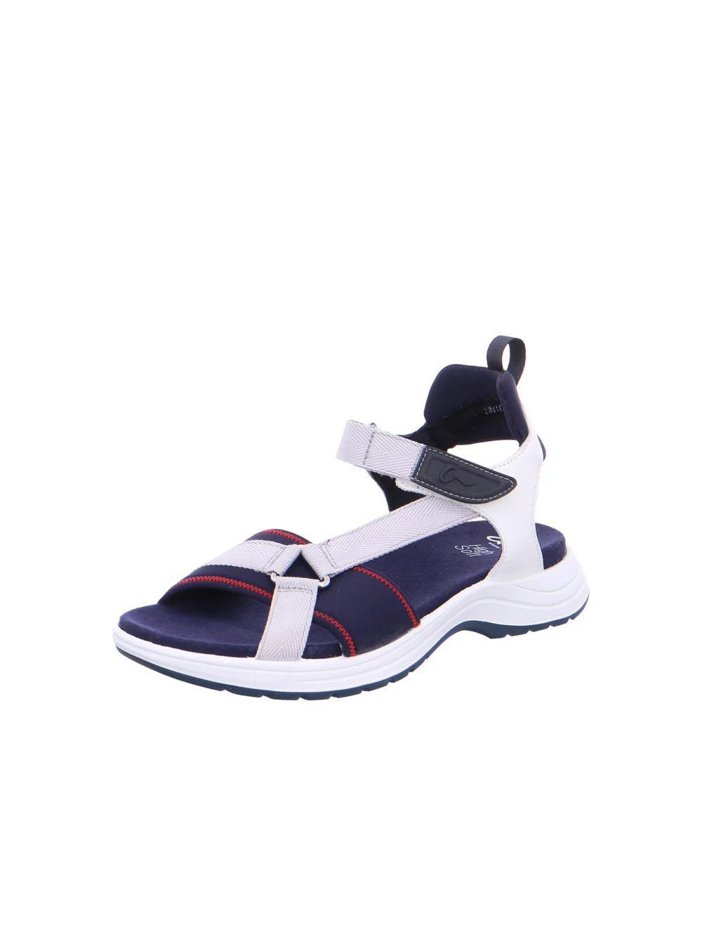 Sandale Panama blau weiß