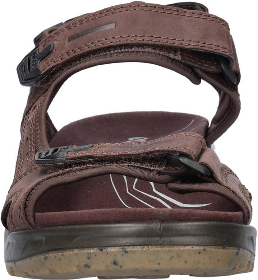 Ecco nubuck sandalen donkerbruin