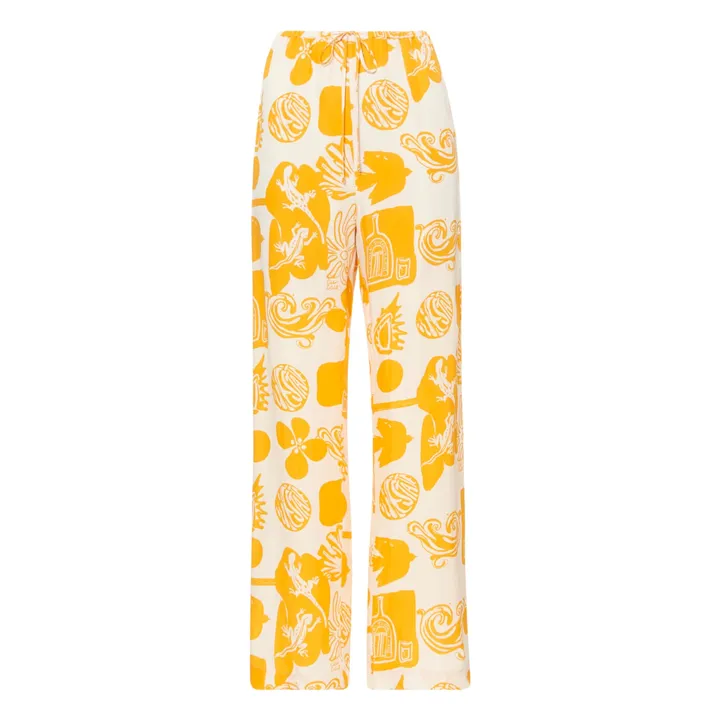 Rodebjer Pantalon Ample Lunara | Jaune