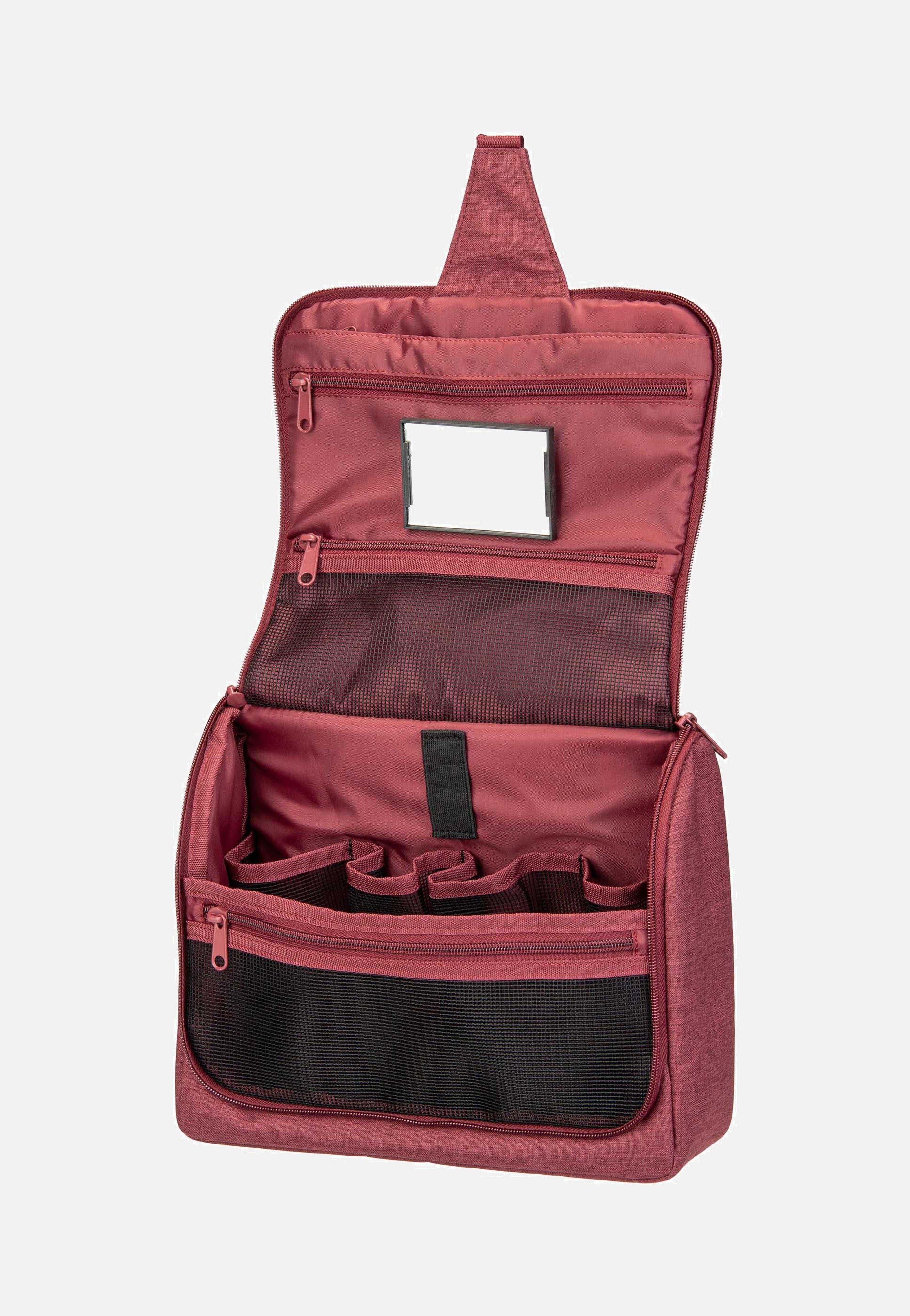 toiletbag XL Twist Maroon - Kulturbeutel