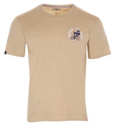 T-Shirt LeBram Born To Ride Beige