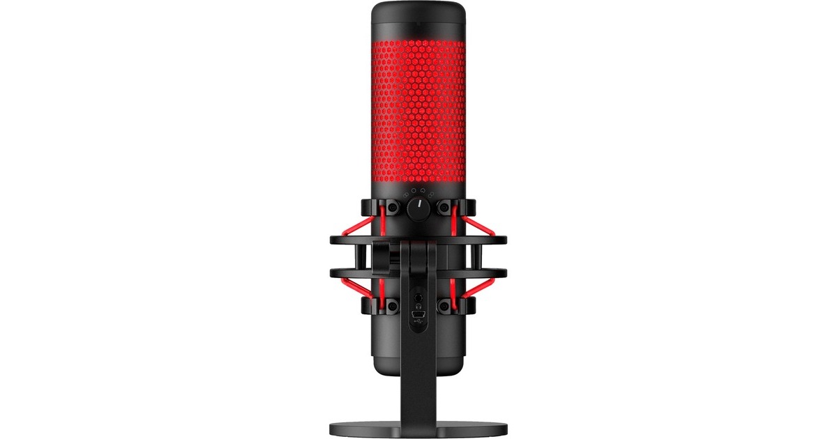HyperXQuadCast microfoon  (Zwart/rood)