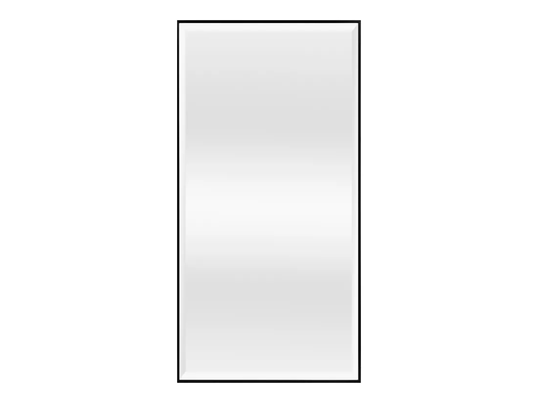 Miroir mural Novoli rectangulaire 102 x 52 cm noir [en.casa]