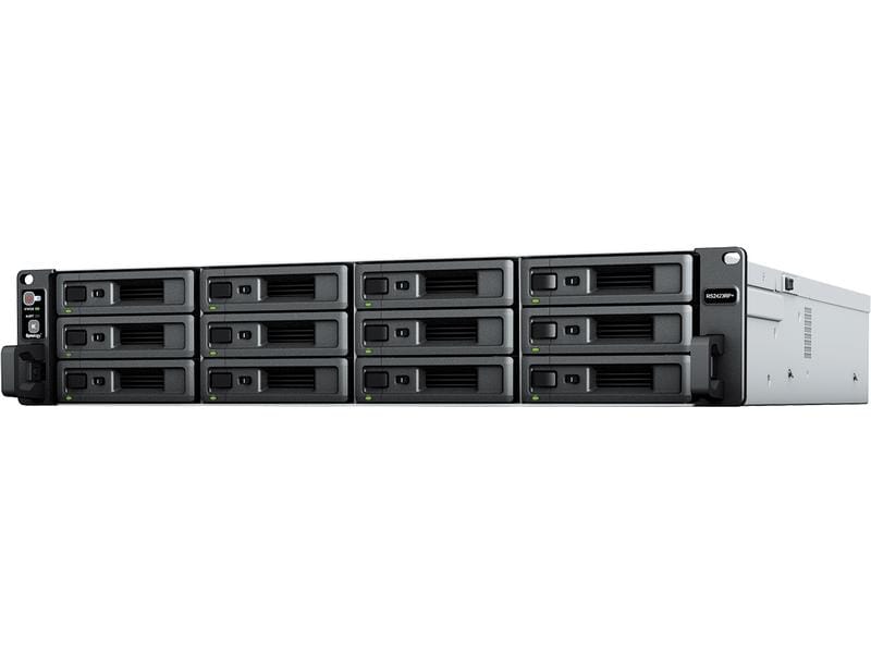 Synology NAS RackStation RS2423RP , 12-bay 2U Rackmount NAS mit 12 Laufwerkschächten