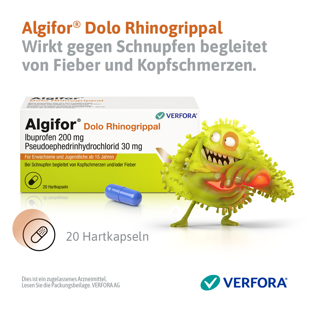 ALGIFOR Dolo Rhinogrippal Kaps Blist 20 Stk