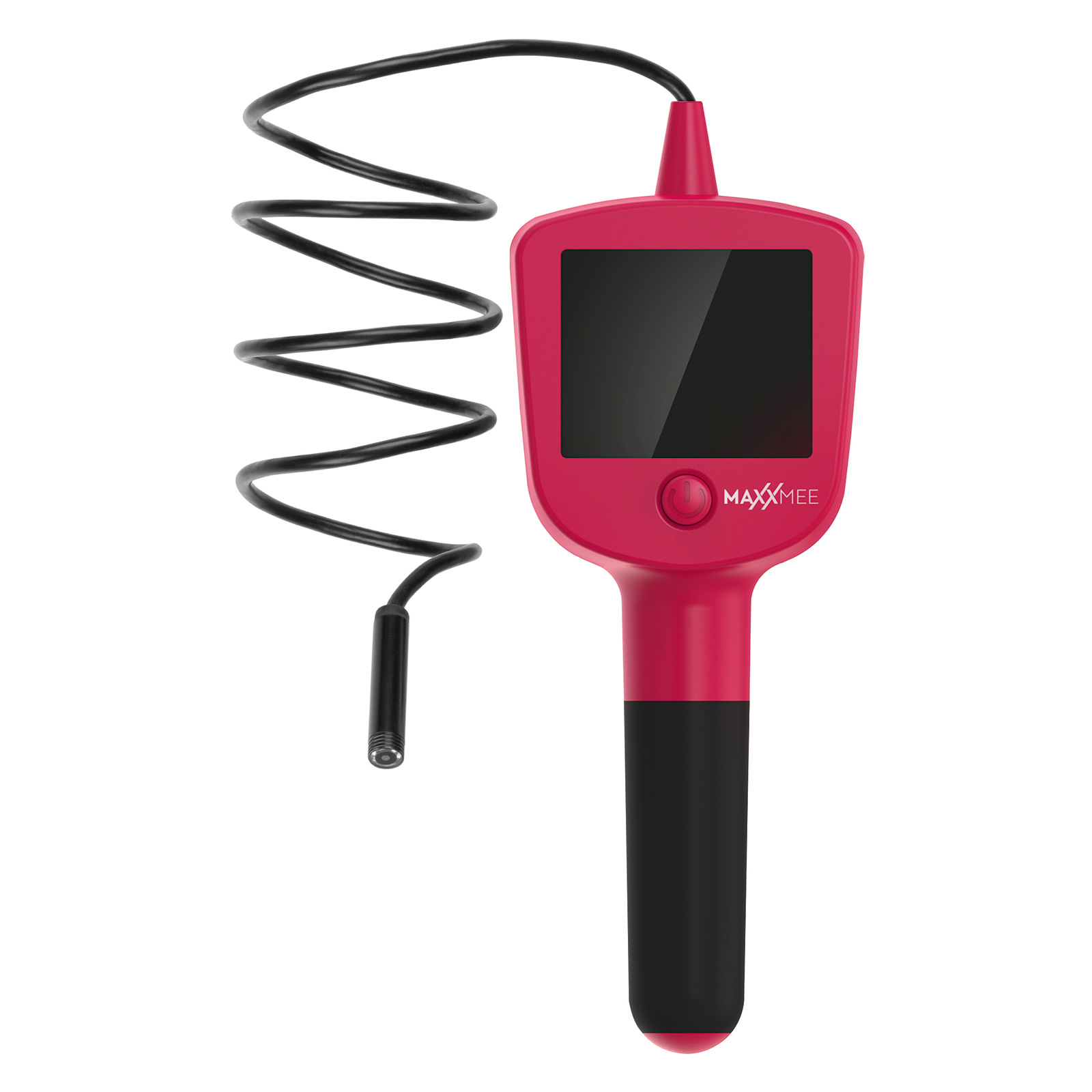 MAXXMEE 4-tlg Endoskopkamera 2.0- rot - LCD-Farbmonitor