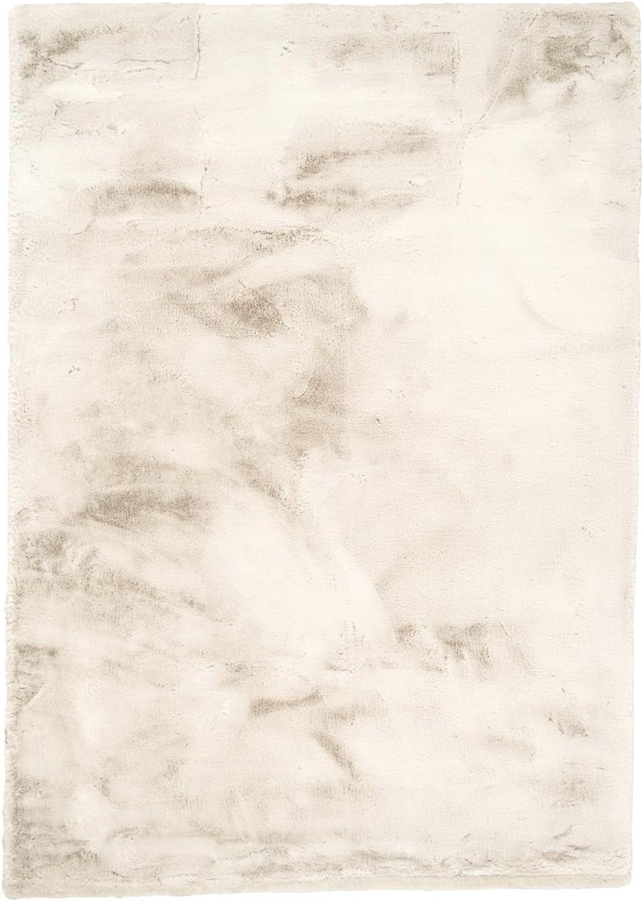 FRAAI | Home & Living Hochflor Teppich - Comfy Supreme Creme - Shaggy, Einfarbig - Modern, Skandinavisch - Wohnzimmer, Esszimmer, Schlafzimmer - Fellteppich - Carpet
