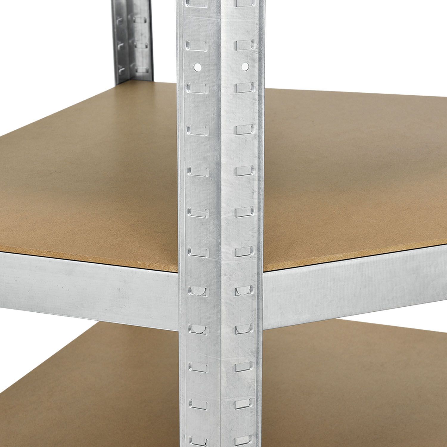 Juskys Lageregal Corner Basic 180 x 70 x 40-70 cm | 875 kg | 5 Böden | Schwerlastregal Metall