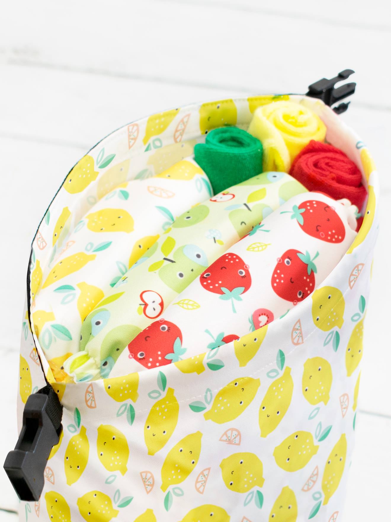 Bolsa impermeável BAMBINO MIO, branca clara, bicolor/multicolorida