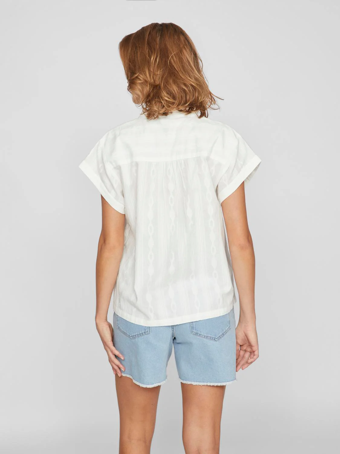 Vila  Viomma S/S top - Cloud Dancer