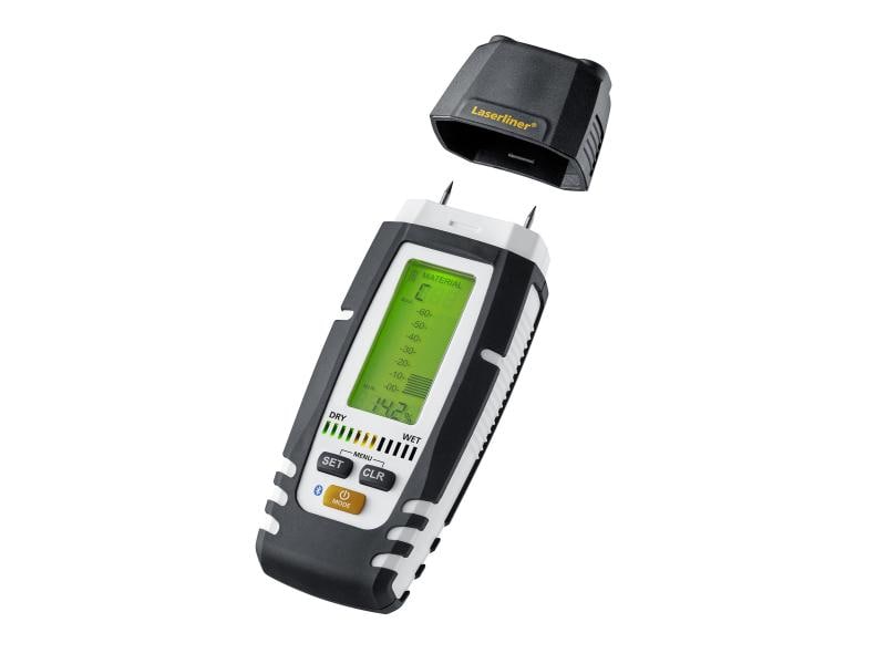 Laserliner Feuchtigkeitsmessgerät DampMaster Compact Plus Messgerät mit Bluetooth-Schnittstelle