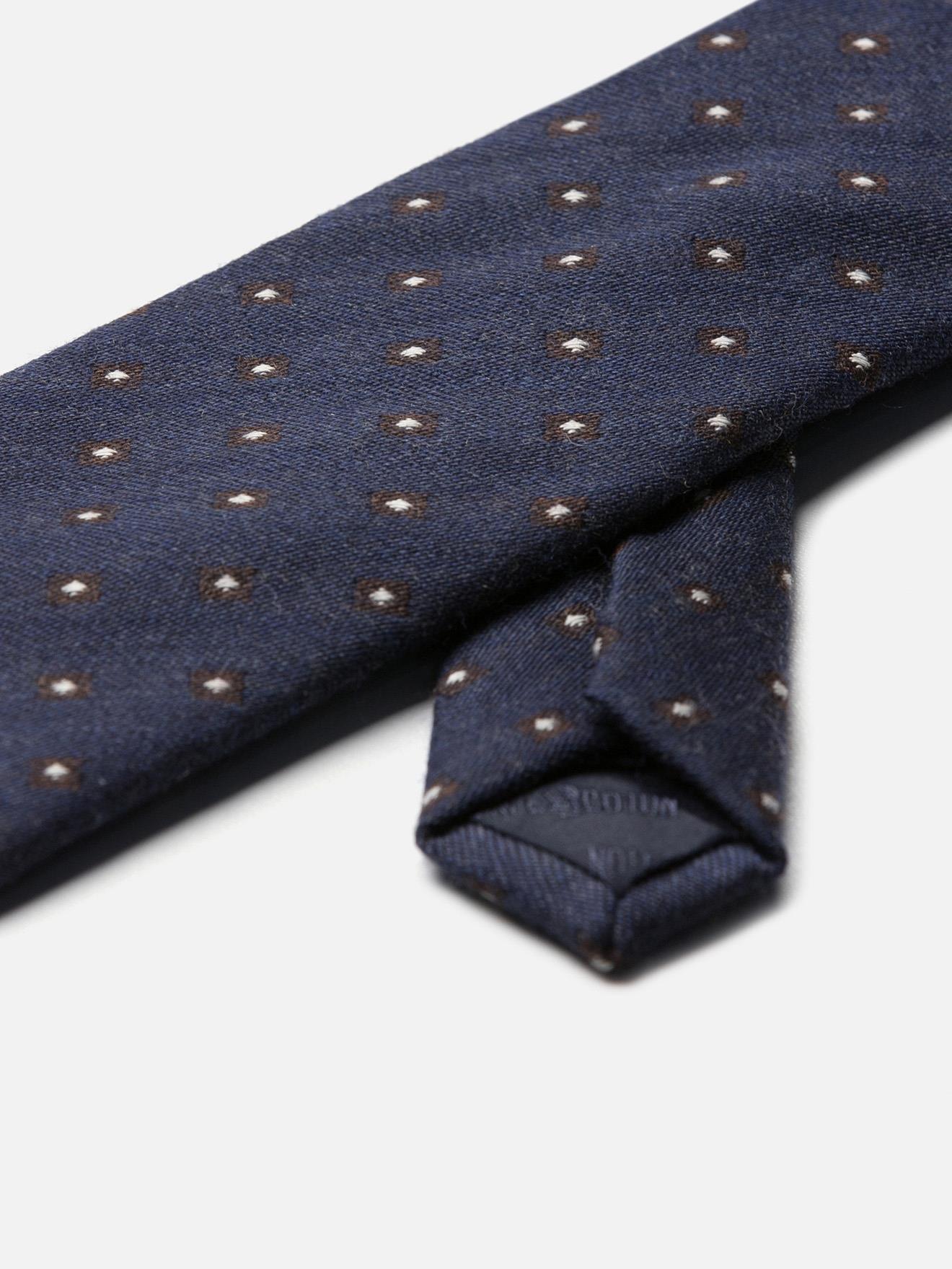Cravate en soie à motifs pois