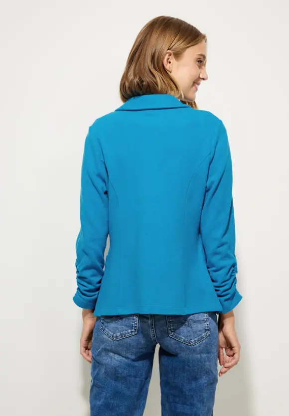 Basic Blazer mit Raffungen - alaska blue
