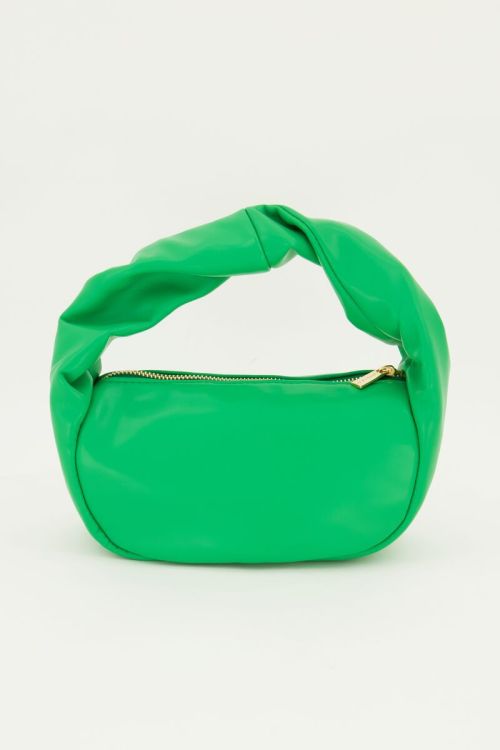 Groene leather look handtas