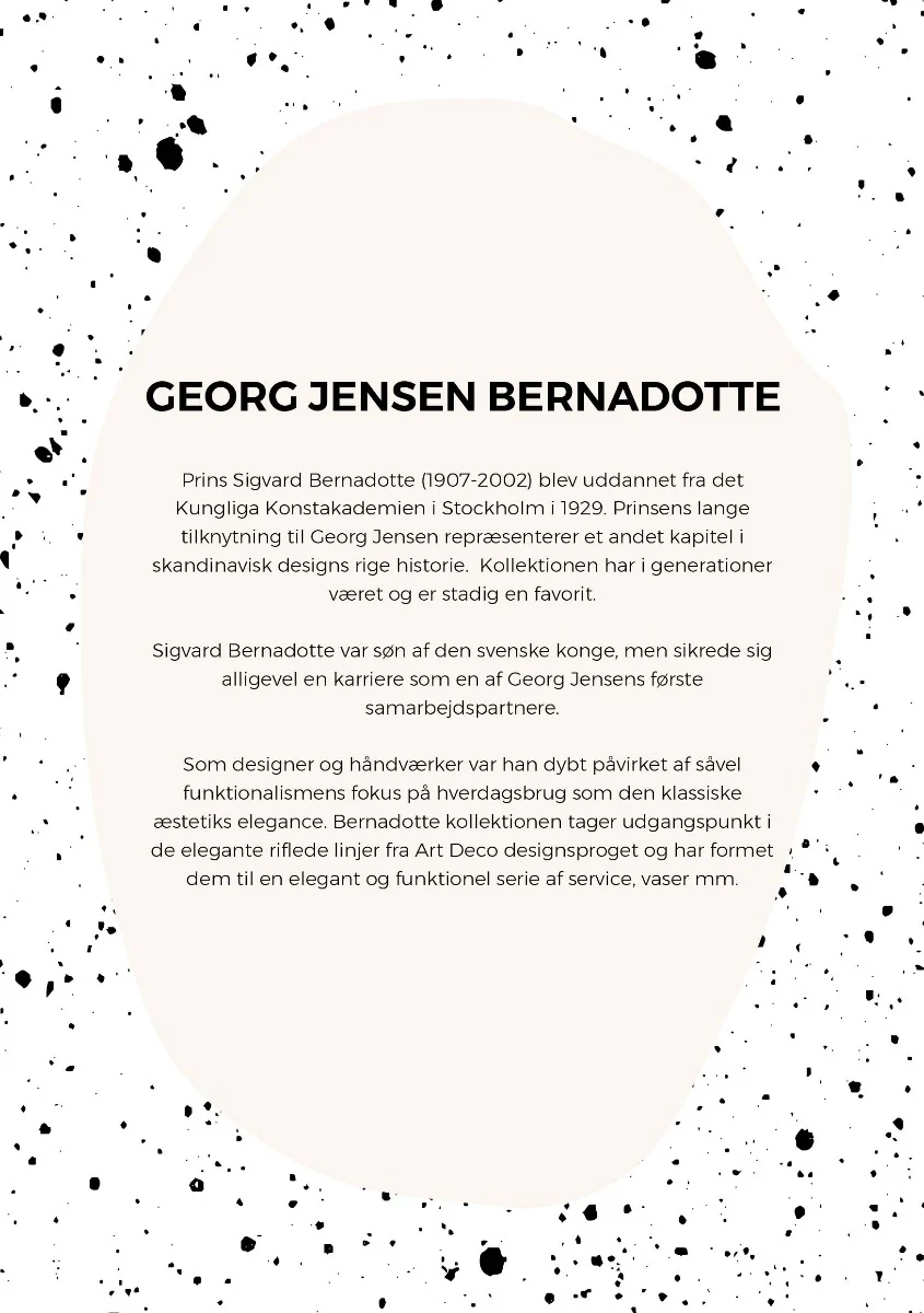 Georg Jensen  Bernadotte salt- & pebersæt