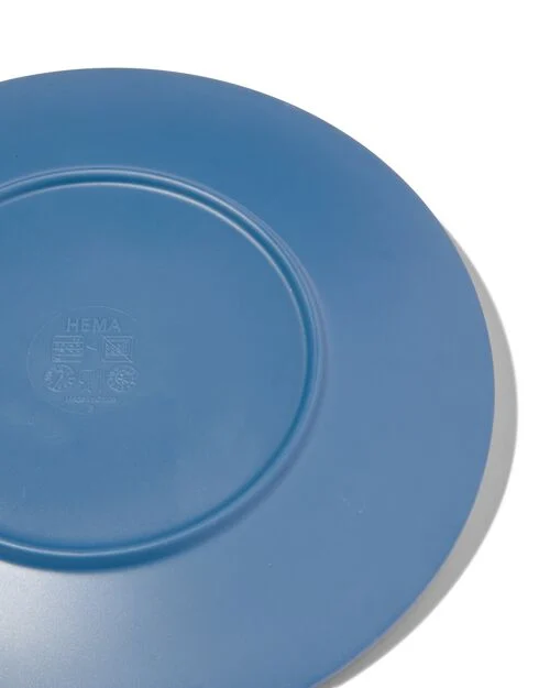 petite assiette Ø 21.5 mélamine bleu mat