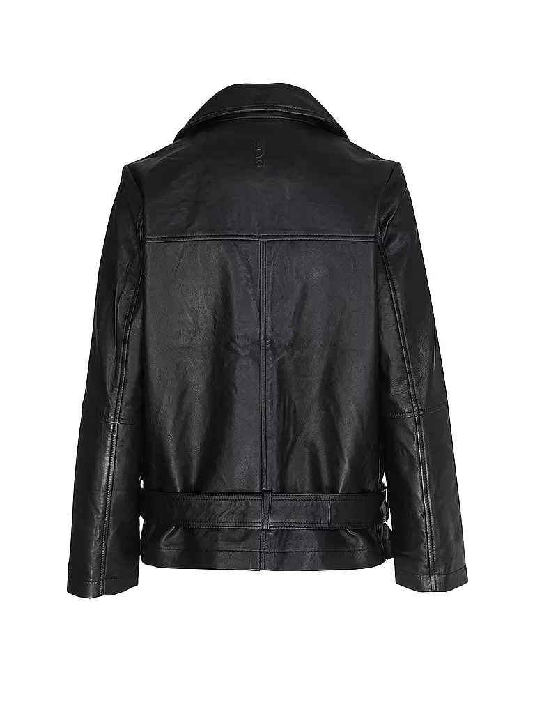 COMMA IDENTITY Lederjacke schwarz
