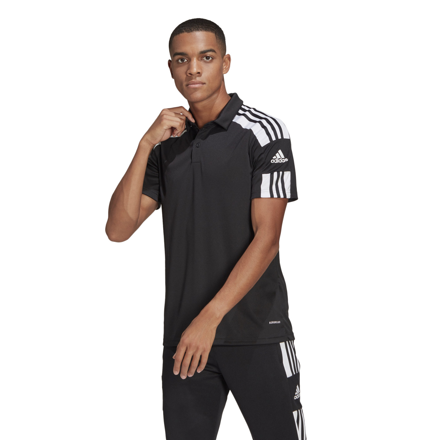 adidas Squadra 21 Polo Trainingsset Zwart Wit
