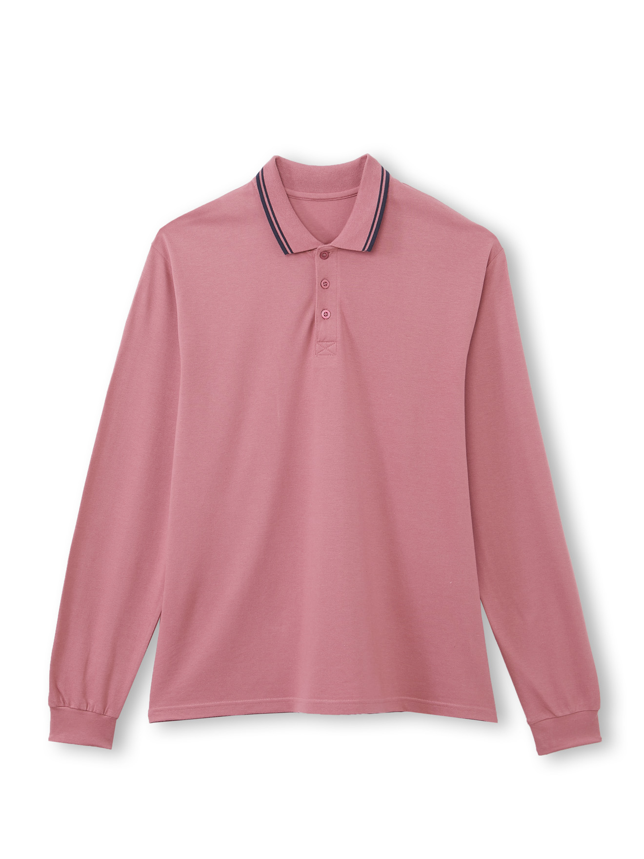 Polo manches longues maille piquée