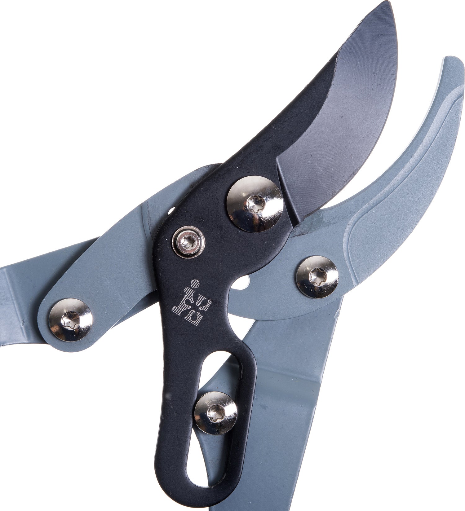 Intratuin takkenschaar verstelbaar blauw/grijs