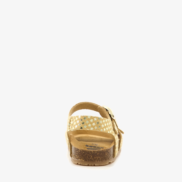 Groot leren meisjes sandalen met sterren