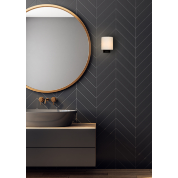 Lucide badkamer wandlamp Jelte IP44 zwart
