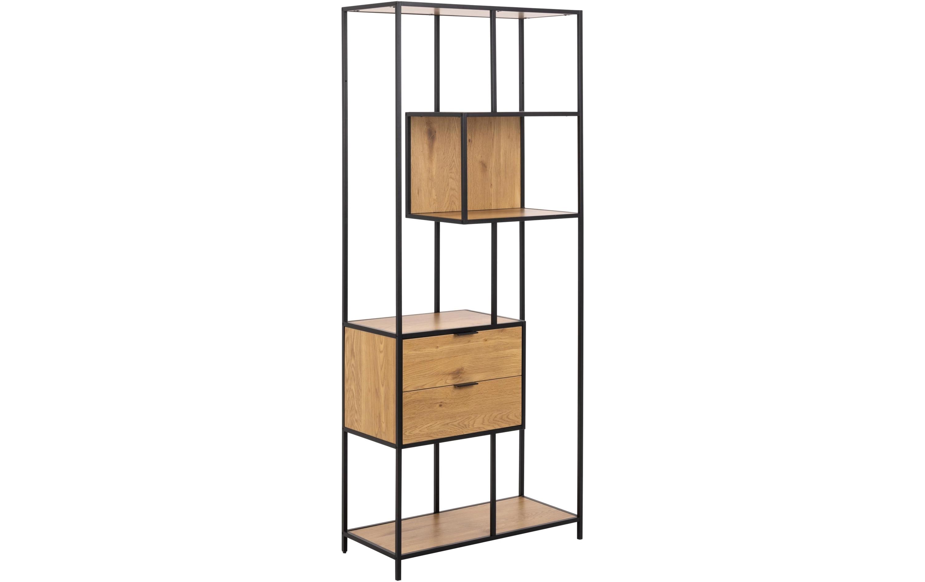 Regal Seaford Braun, 77 x 35 x 185 cm<br>TV-Tisch