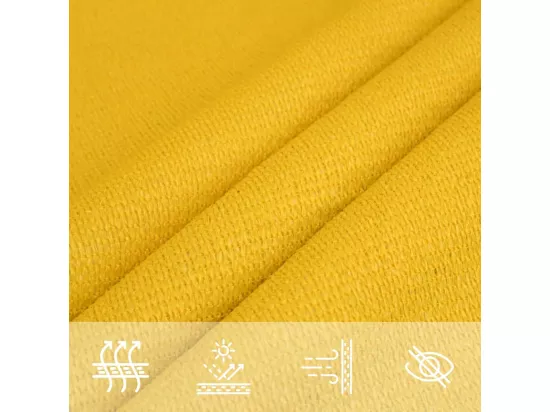 Voile d'ombrage 160 g/m² rectangulaire jaune 4x7 m PEHD