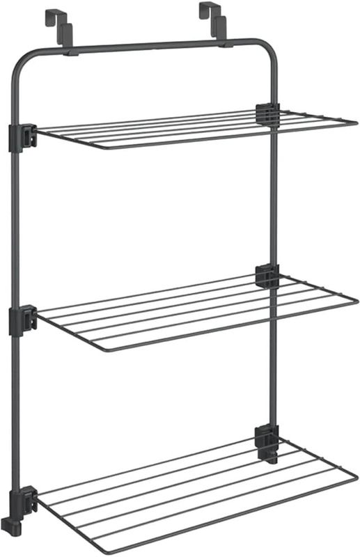 Tomado Metaltex Gale Droogrek - 11m Drooglengte - Voor Deur - Zwart