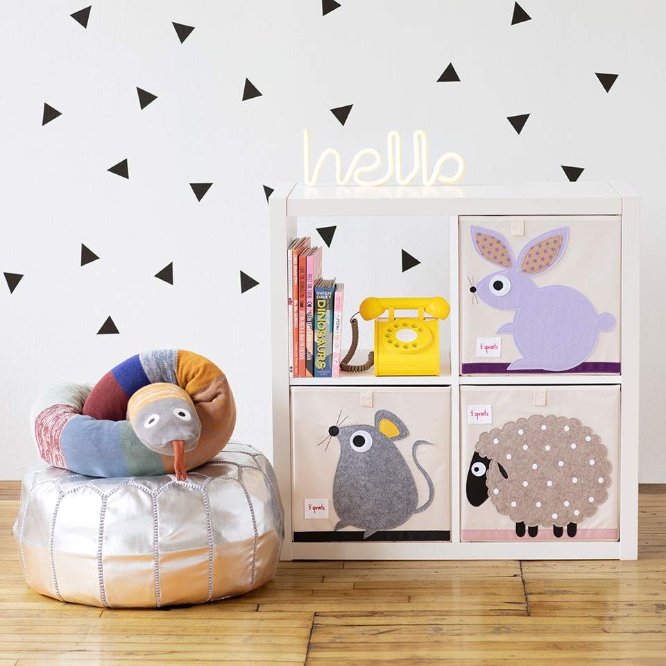 3 Sprouts - Storage Box - Purple Rabbit