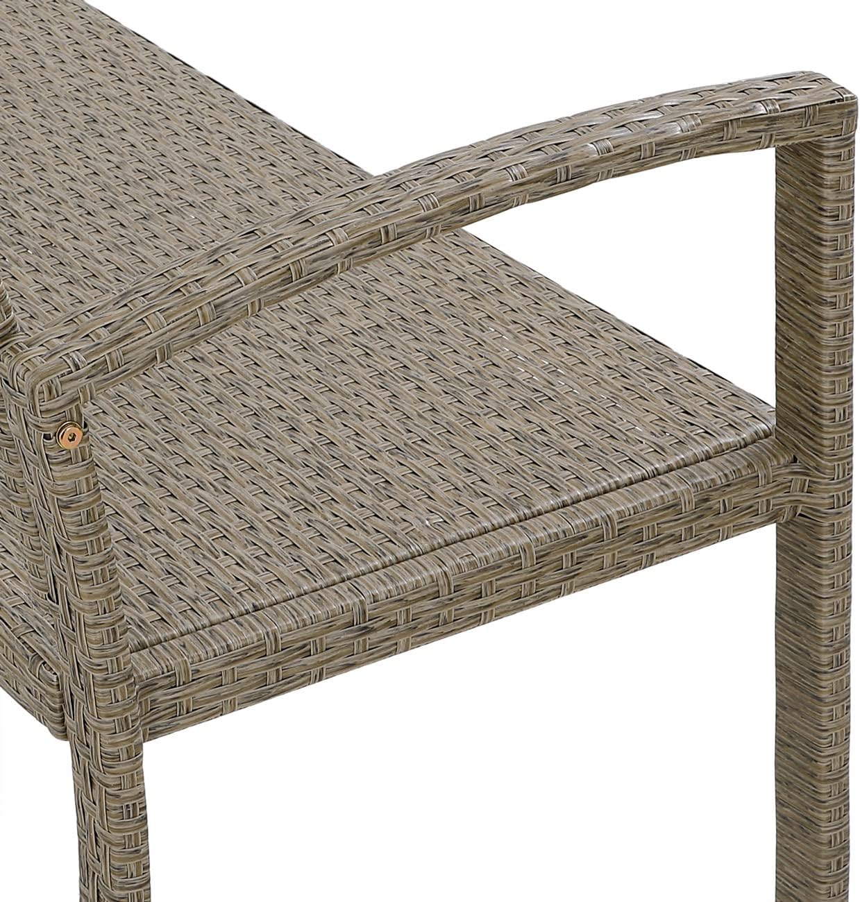 Casaria® Gartenbank Sitzbank Wetterfest Kunststoff 320kg Belastbarkeit Rückenlehne 122x58cm Garten Balkon Terrasse Bank Ergonomisch Polyrattan Creme