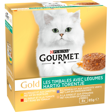 Gourmet Gold Hartig Torentje Mix Kattenvoer nat