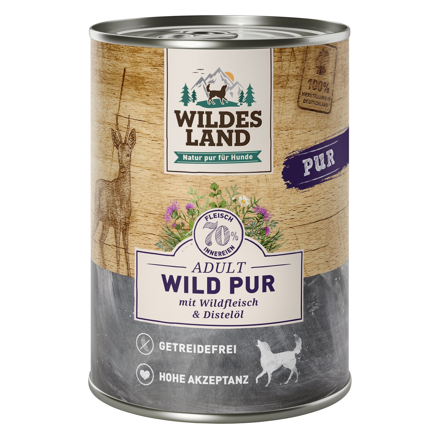 WILDES LAND Nassfutter PUR Adult  - Wild