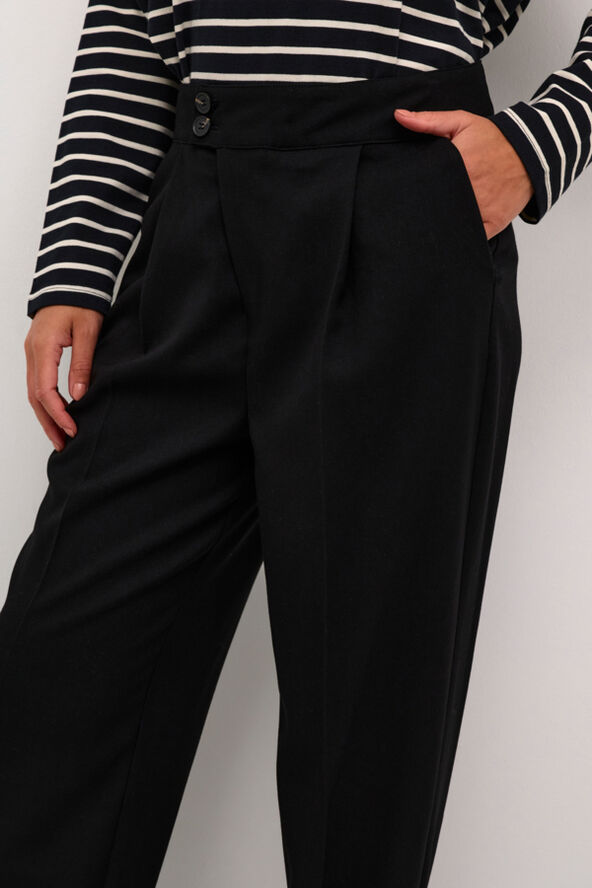 Kaffe KAmerle Button Pants 7/8 Black deep