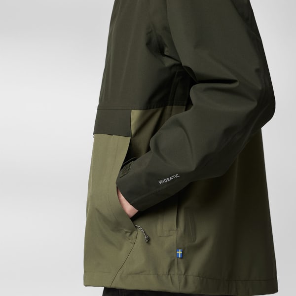 Veste randonnée FJALLRAVEN VARDAG HYDRATIC ANORAK M DEEP FOREST/LAUREL GREEN