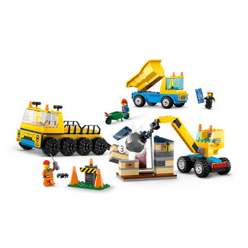 LEGO City Entreprenørmaskiner Og Nedrivningskran - 60391