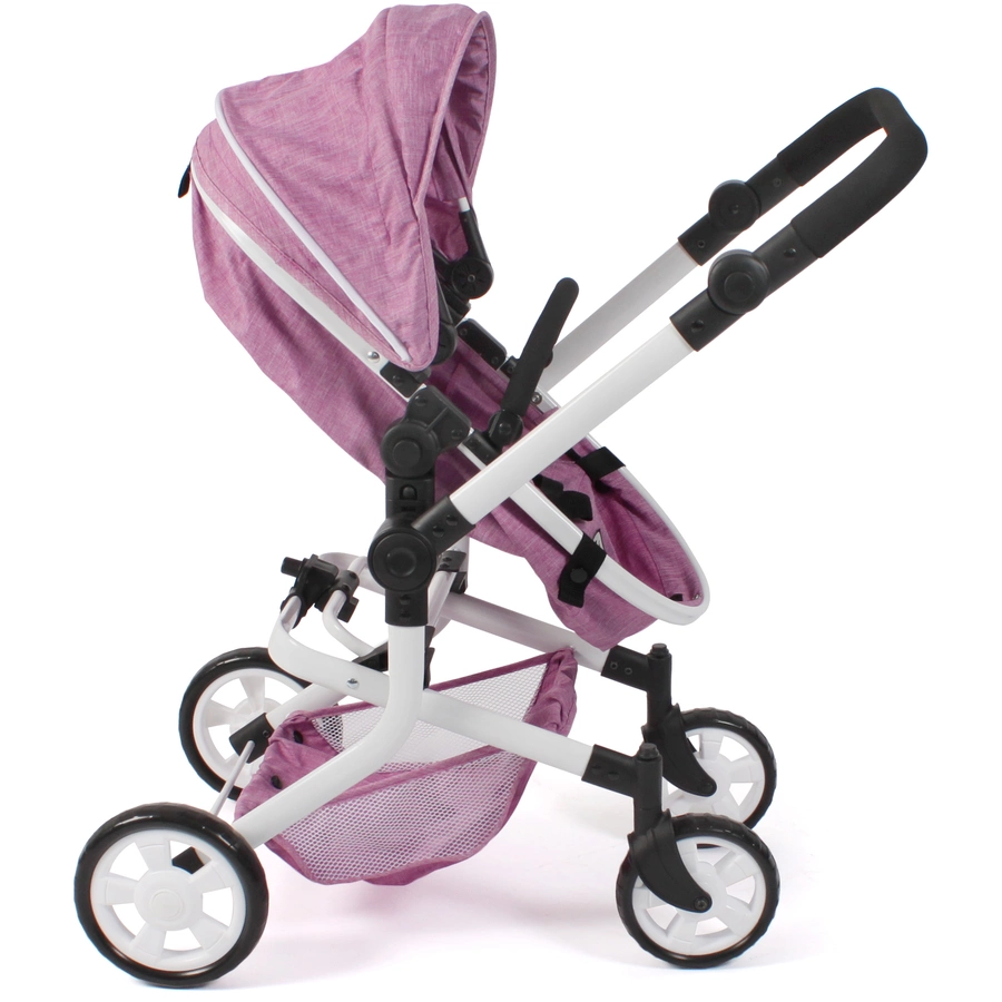 BAYER CHIC 2000 Kombi-Puppenwagen MIKA Jeans pink