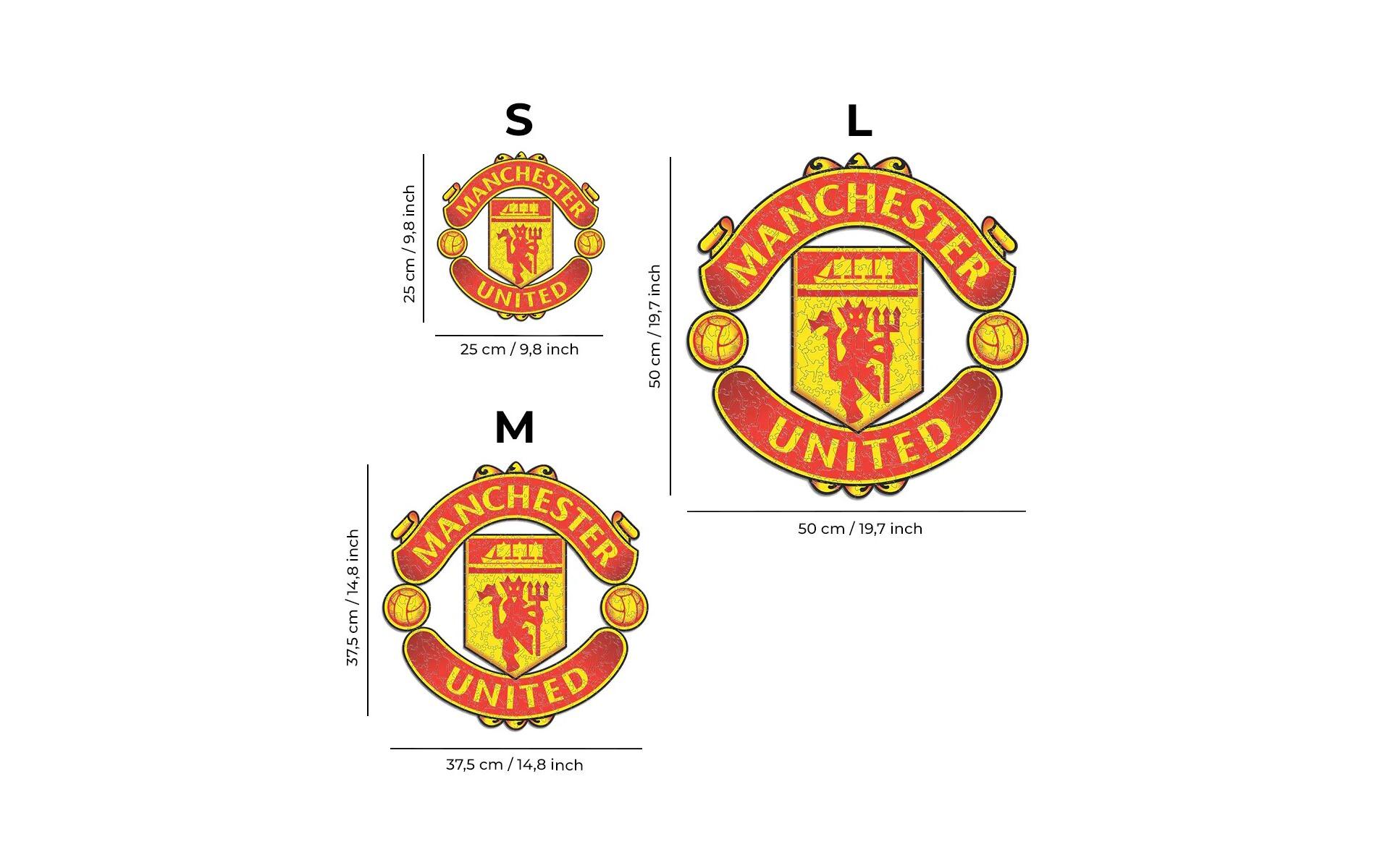 FC Manchester United -LogoHolzpuzzle Grösse M