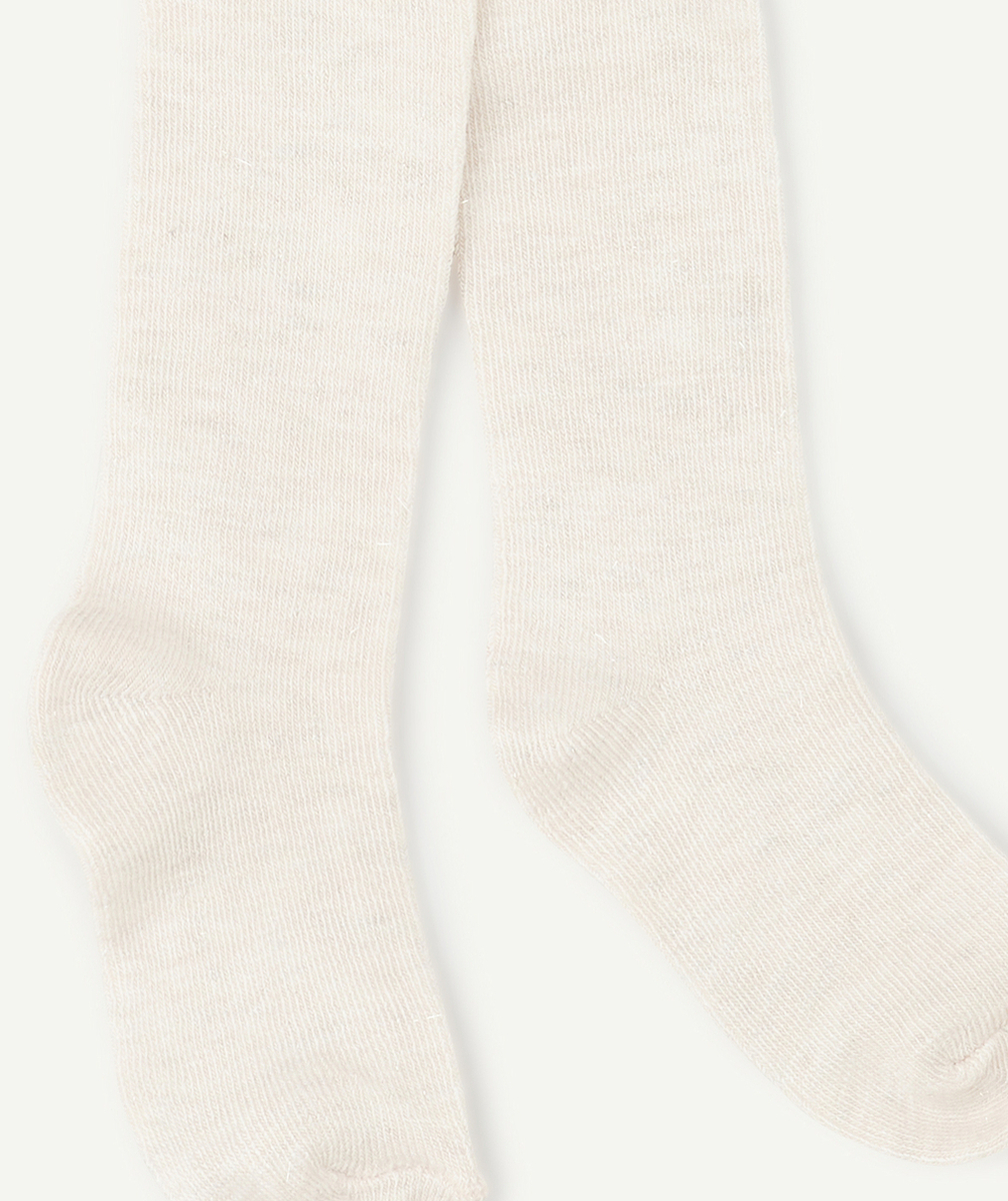 PAIRE DE COLLANTS BÉBÉ FILLE ROSE PÂLE