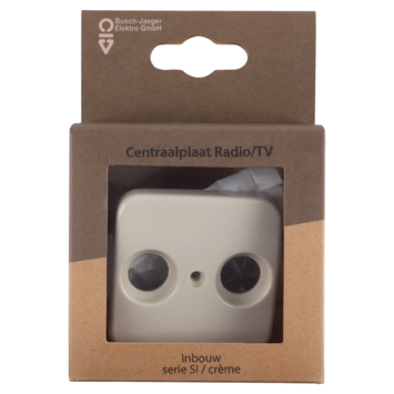 Busch-Jaeger Reflex SI Centraalplaat Radio/TV Crème
