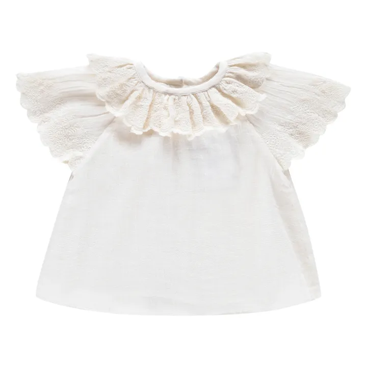 Louise Misha Blouse Coton Bio Antoinette | Ecru