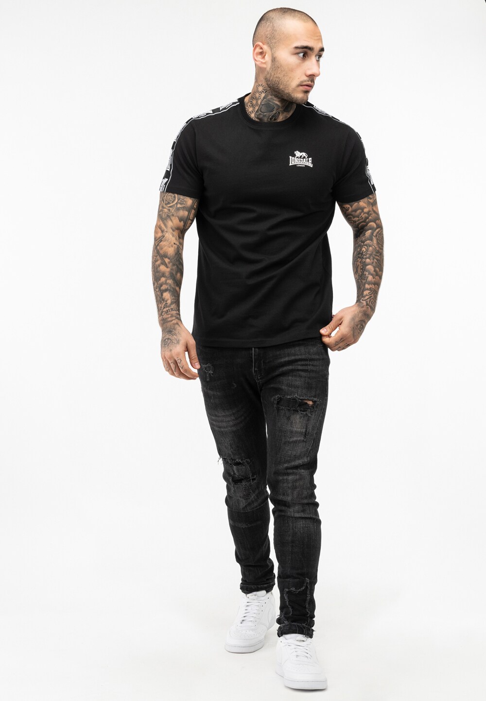 Lonsdale Herren T-Shirt normale Passform BRINDISTER