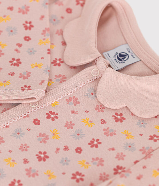 Pyjama sans pieds imprimé fleurs en coton bébé