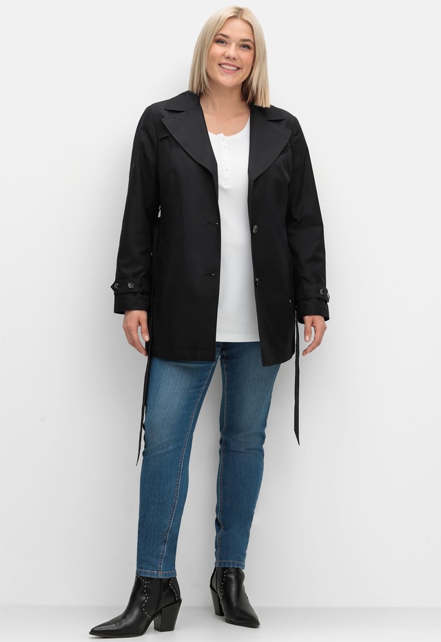 Sheego Outdoorjacke ohne Kapuze