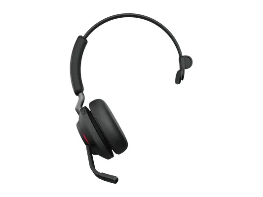 Jabra Evolve2 65 MS Stereo - Headset - på øret - Bluetooth - trådløs - USB-A - støjisolerende - sort - med opladningsstander - Certified for Microsoft Teams