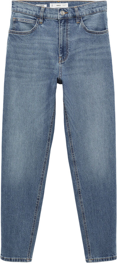 MANGO Jeans Newmom comfort high rise Open blue