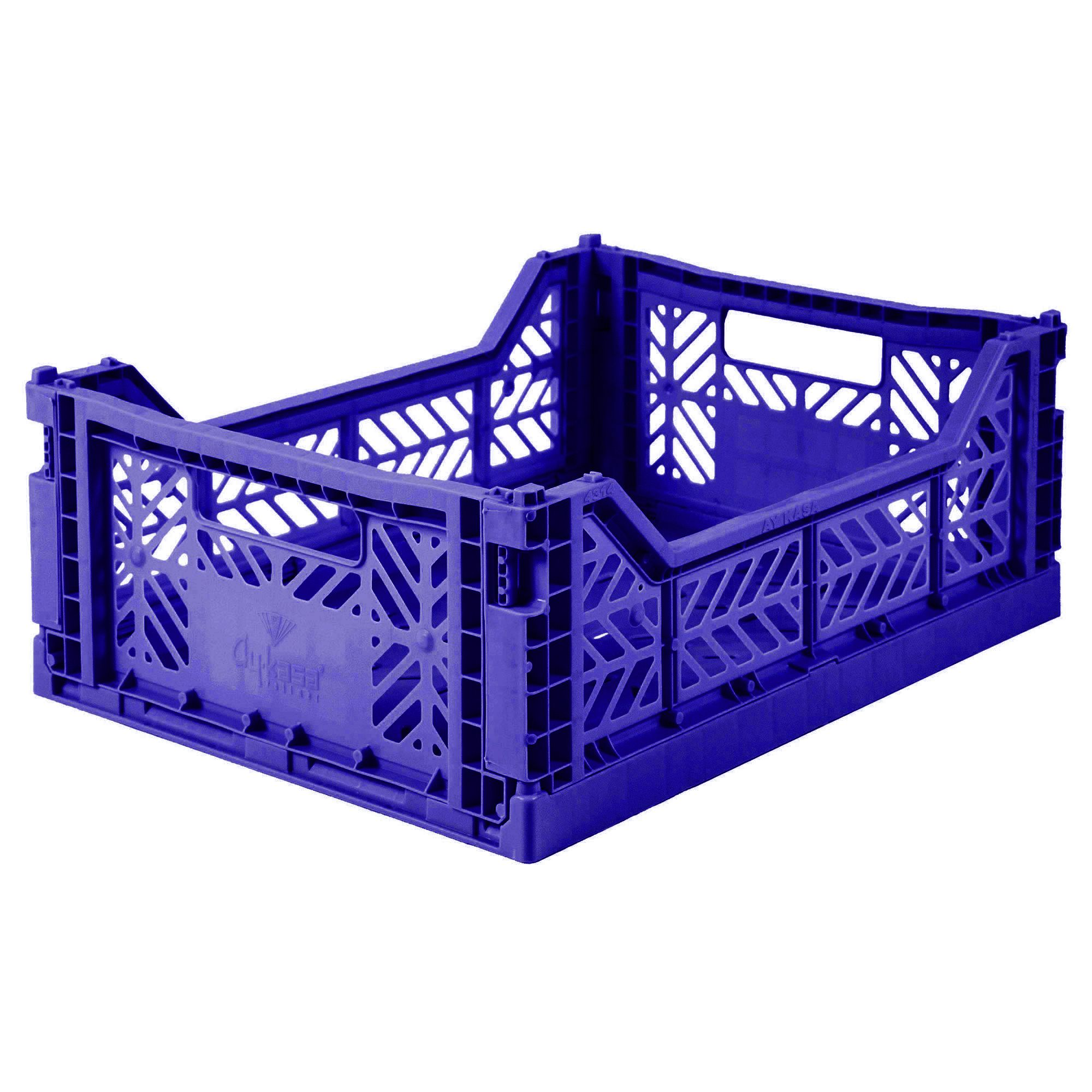 Vouwkratje Midi selectie blauwkleurig Sax blue