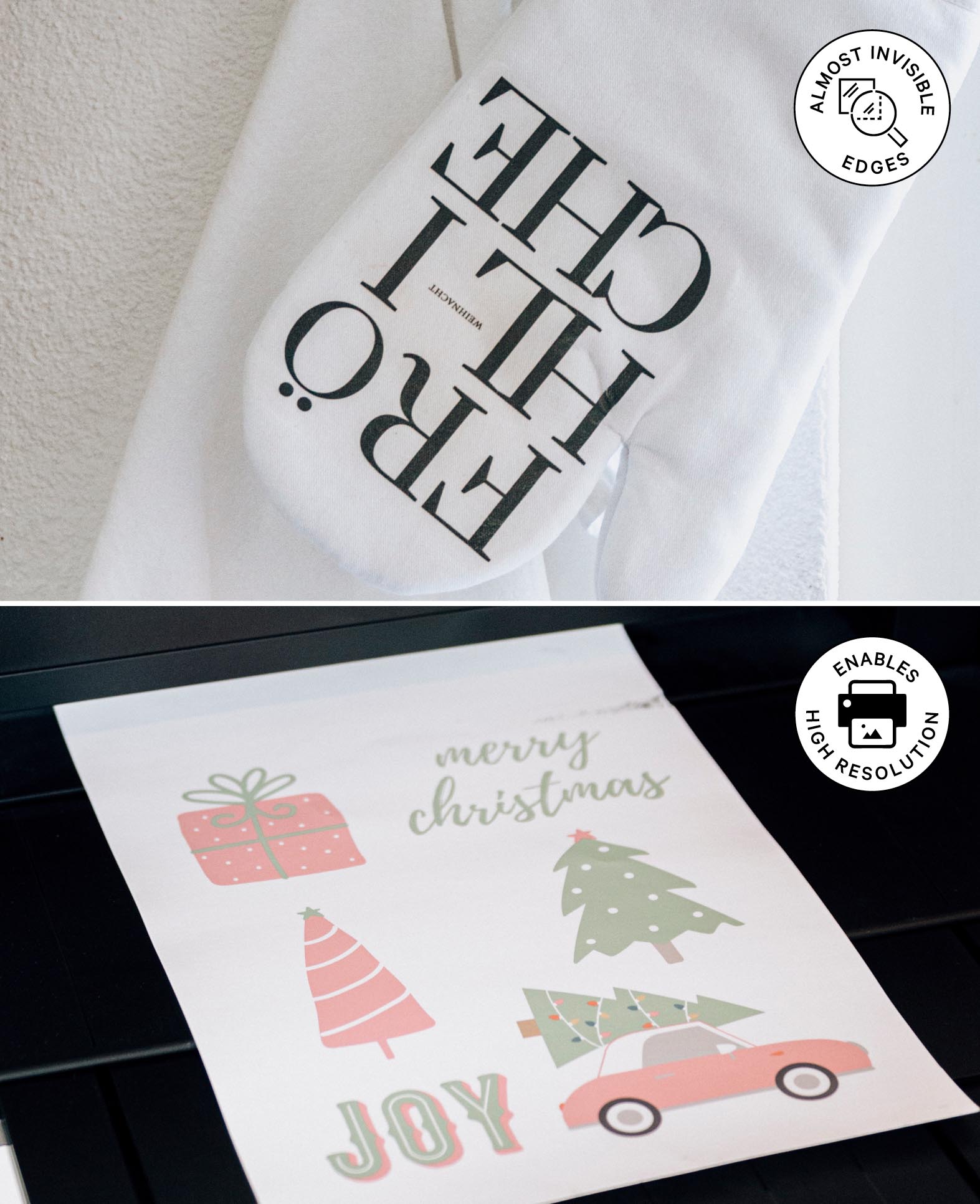 A4 Transferpapier Transferfolie Bügelfolie für Tintenstrahldrucker / Laserdrucker - Weiss