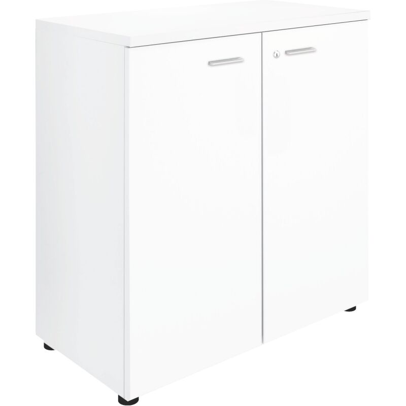 Armoire basse Essenzza/ Darwin  H 89 x L 86 x P 45 cm portes battantes